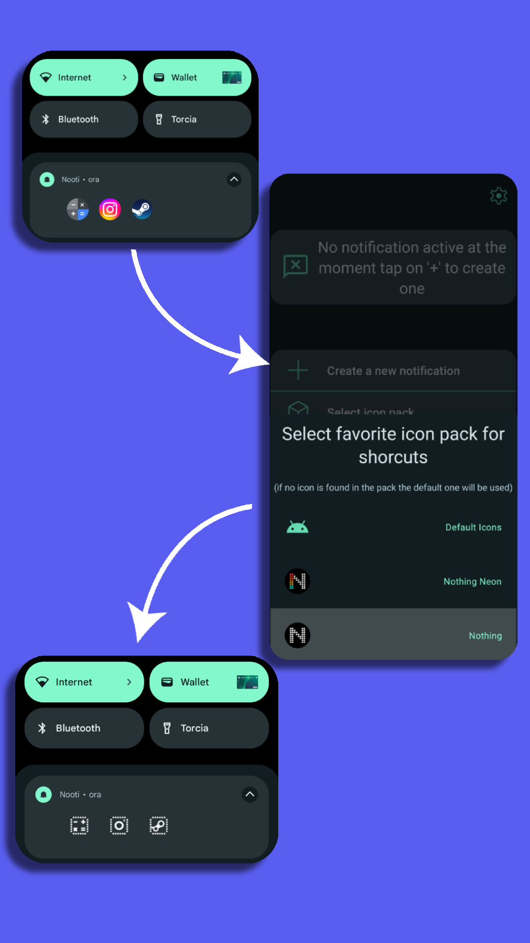 Custom icon packs support