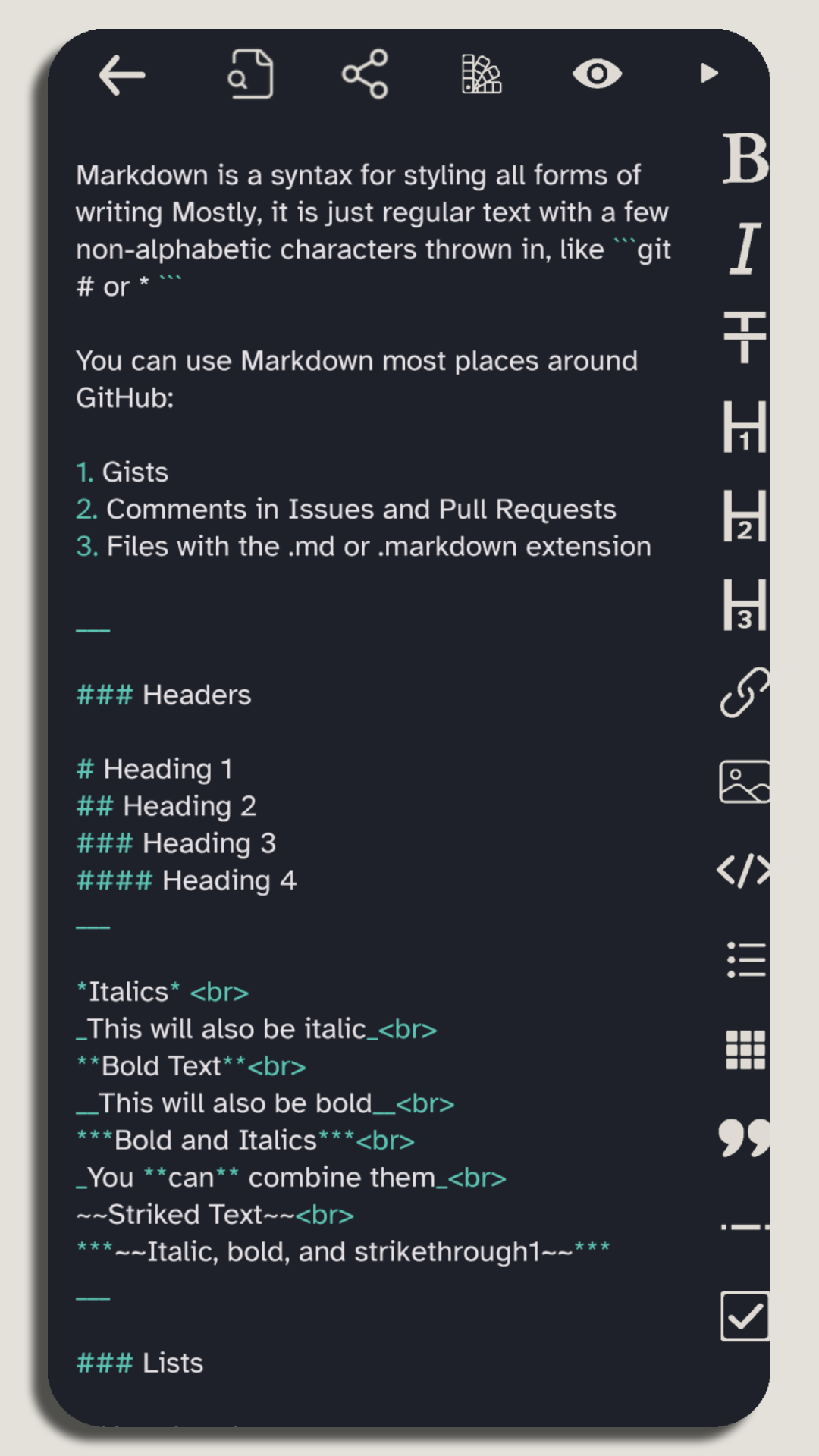 Syntax Highlighting