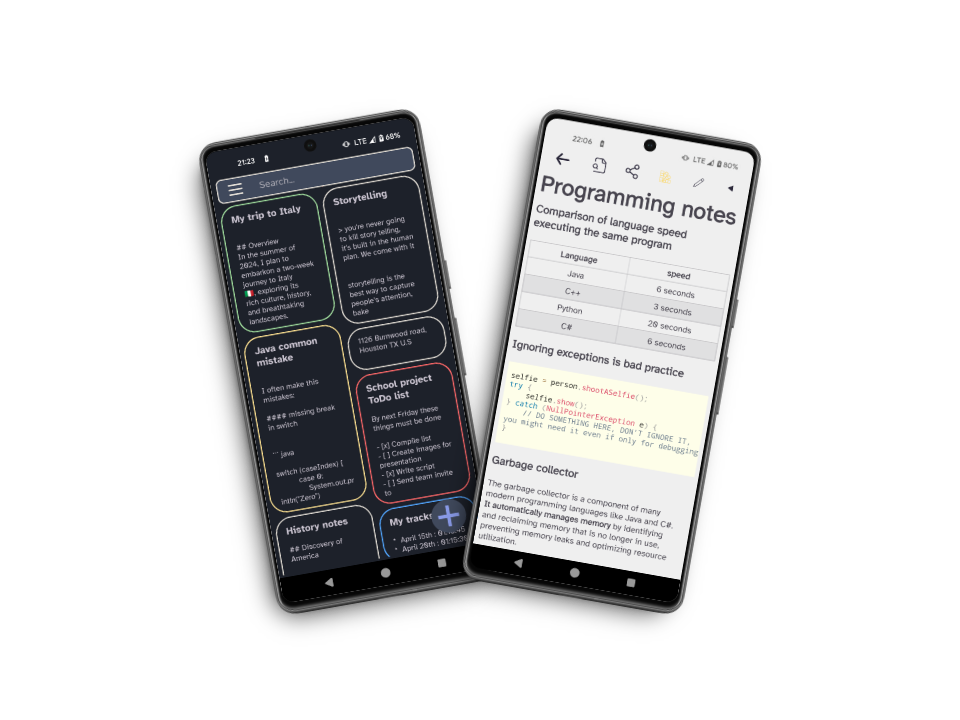 PocketMark mockup